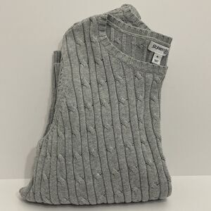 St. John's Bay Crew Neck Long Sleeve Cable Knit Pullover Sweater Size XL